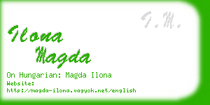 ilona magda business card